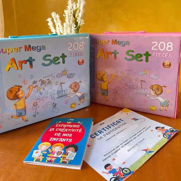 Ensemble d'Art - 208 Pièces avec Livre de Coloriage