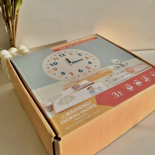 Horloge Éducative en Bois pour Enfants - Image 4